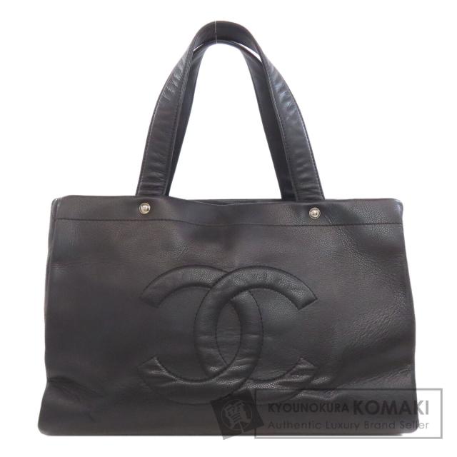 シャネル CHANEL  ココマーク  トートバッグ グレインド カーフスキン レディース  中古