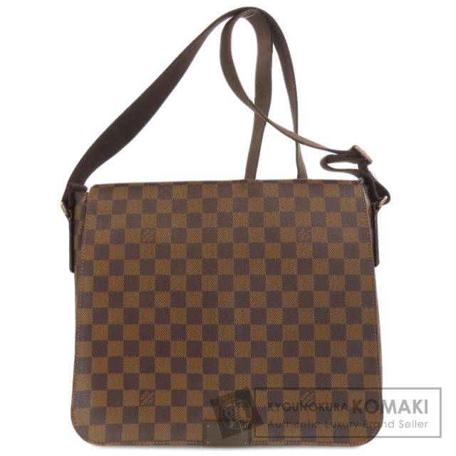 美品 ルイヴィトン ダミエ ディストリクトMM N41212 エベヌ ルイ