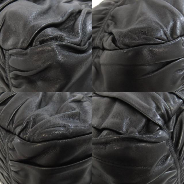 プラダ PRADA 2WAY ハンドバッグ ラムスキン レディース 中古_9