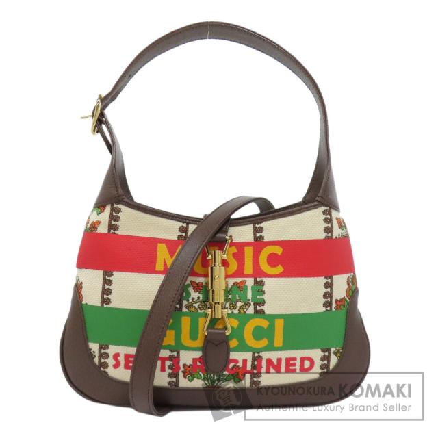グッチ GUCCI 636706  ジャッキー 1961 2WAY  ハンドバッグ キャンバス レディース  中古