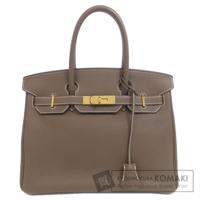 エルメス HERMES  バーキン30 エトープ ゴールド金具  ハンドバッグ トリヨン レディース  中古
