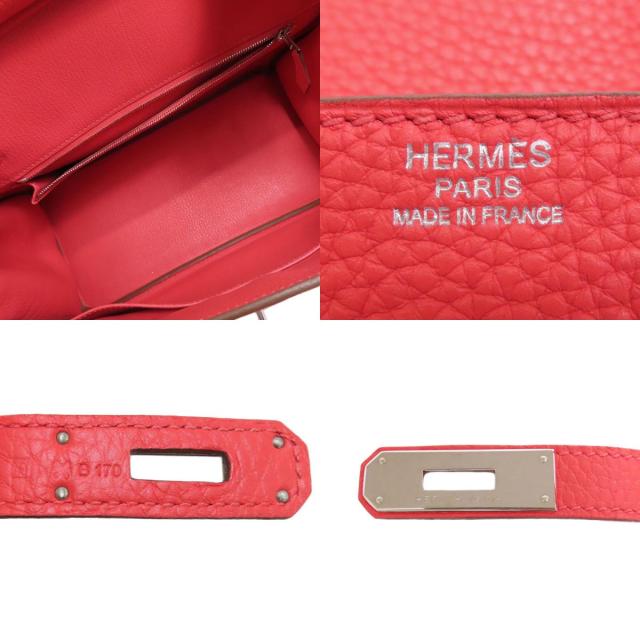 エルメス HERMES  バーキン30 ローズジャイプール シルバー金具  ハンドバッグ 中古_5