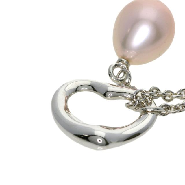 ティファニー パール×シルバー925 オープンハート ブレスレット ティファニー オープンハート ネックレス 925×パール 6.0g シルバー