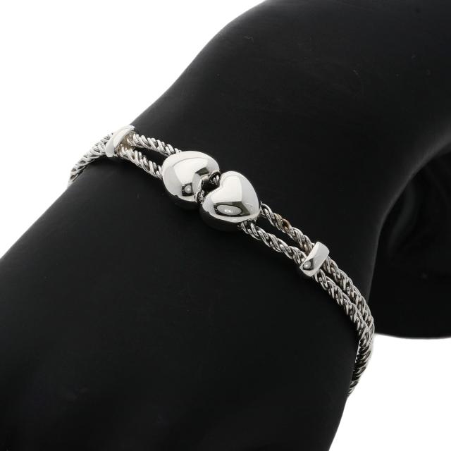ティファニー TIFFANY&Co. ダブルハート ロープチェーン ブレスレット