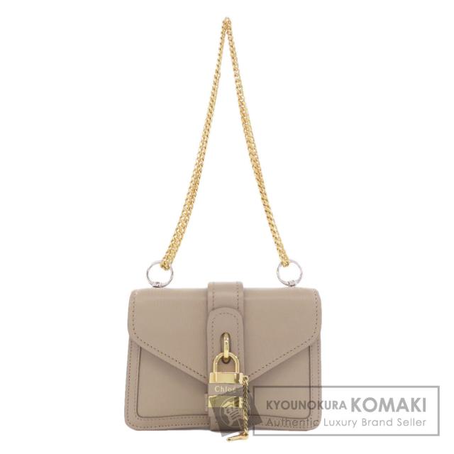 クロエ CHLOE  チェーンショルダー  ショルダーバッグ カーフ レディース  中古