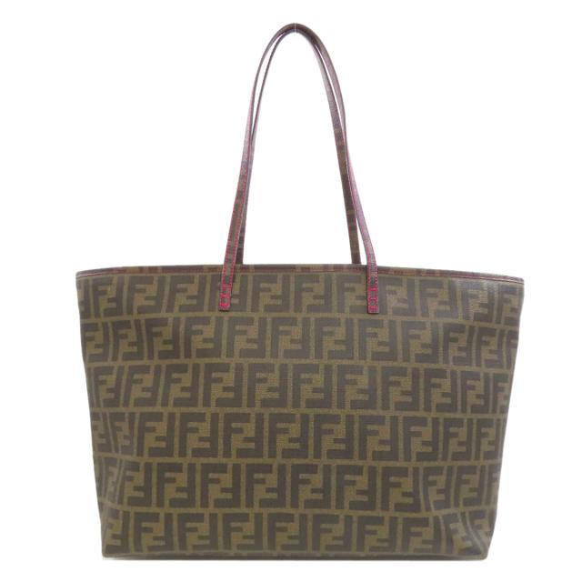 フェンディ FENDI ズッカ柄 トートバッグ レザー レディース 中古_1