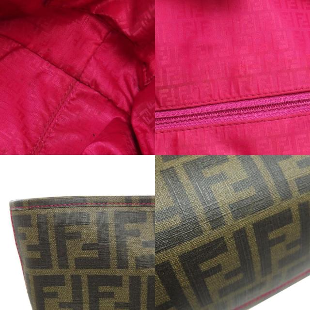 フェンディ FENDI ズッカ柄 トートバッグ レザー レディース 中古_7