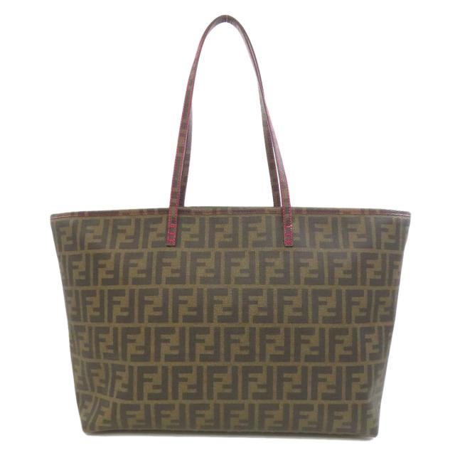 フェンディ FENDI ズッカ柄 トートバッグ レザー レディース 中古_2