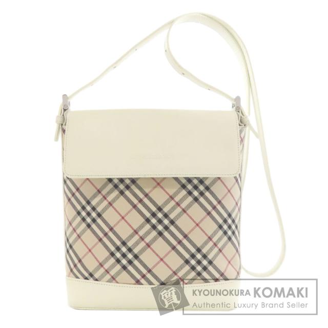 バーバリー BURBERRY  ノバチェック  ショルダーバッグ レザー レディース  中古