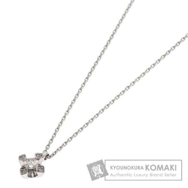 ヴァンドーム VENDOME  ダイヤモンド  ネックレス K18ホワイトゴールド レディース  中古