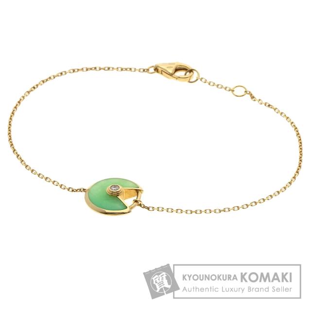 カルティエ CARTIER アミュレット XS クリソプレーズ ブレスレット K18イエローゴールド 中古