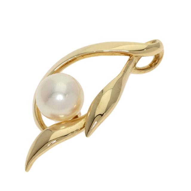 MIKIMOTO ミキモト パール 真珠 ペンダントトップ K14イエローゴールド レディース 中古
