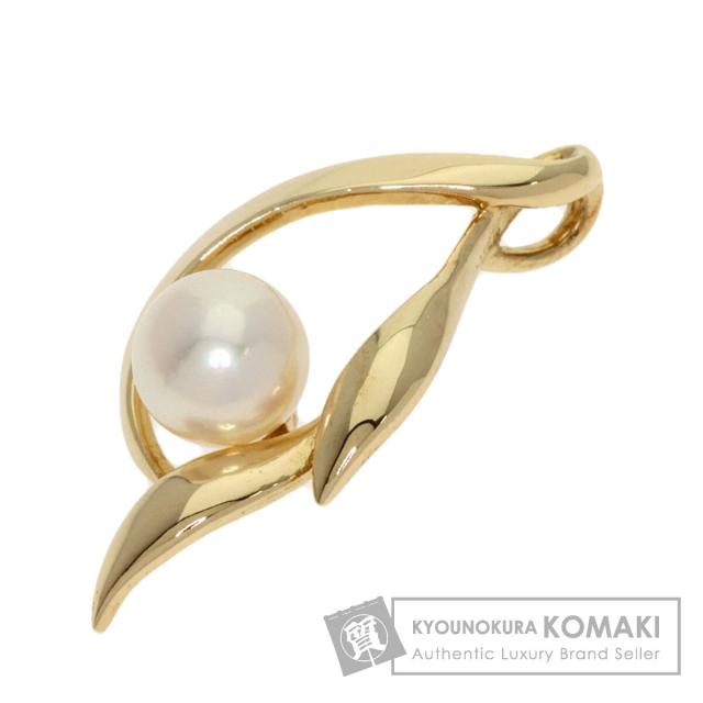 ミキモト MIKIMOTO パール 真珠 ペンダントトップ K14イエローゴールド 