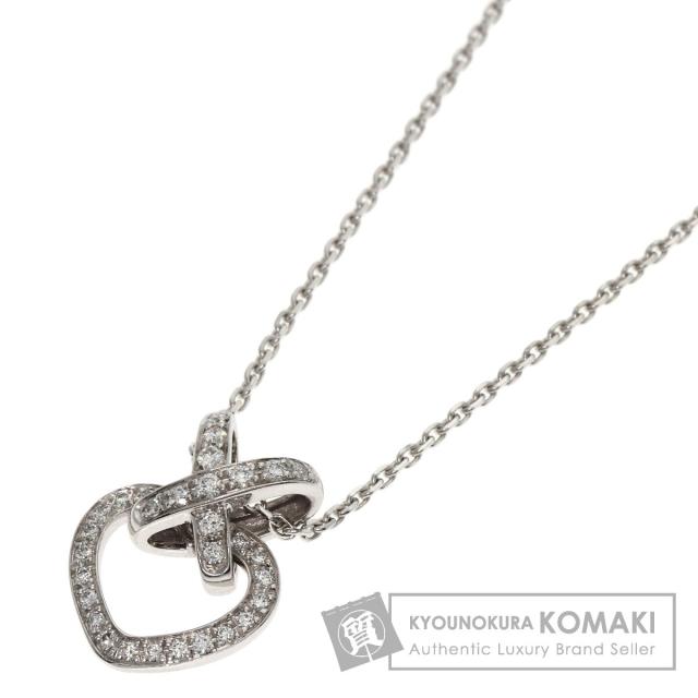 ショーメ Chaumet  リアン ハート ダイヤモンド  ネックレス K18ホワイトゴールド レディース 中古