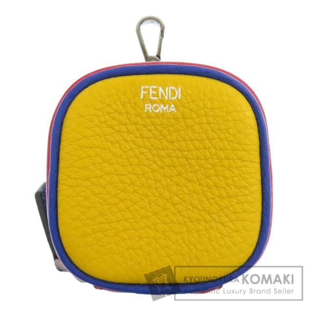 フェンディ FENDI  ロゴ  アクセサリーポーチ レザー レディース  中古