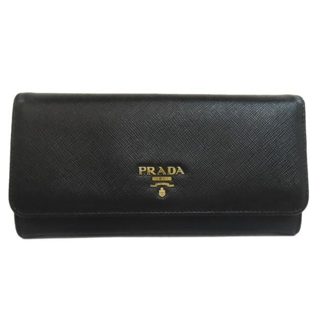 プラダ PRADA ロゴ 長財布（小銭入れあり） サフィアーノ レディース  