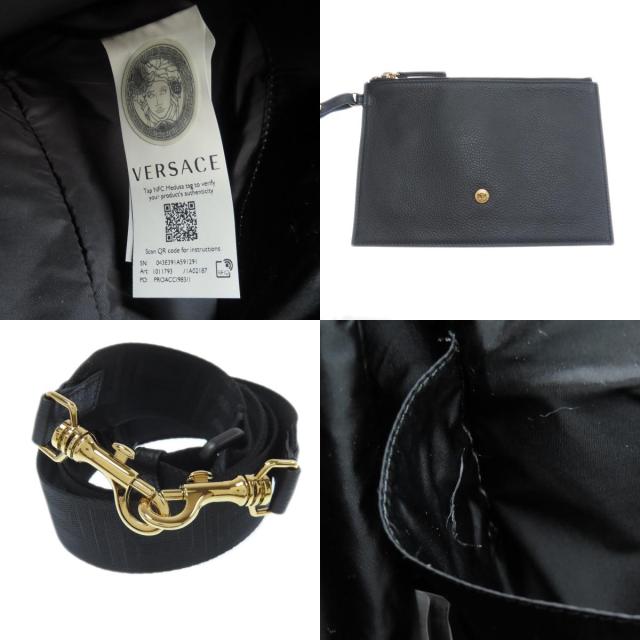 ヴェルサーチ VERSACE メデューサ 2WAY トートバッグ カーフ レディース 中古_7
