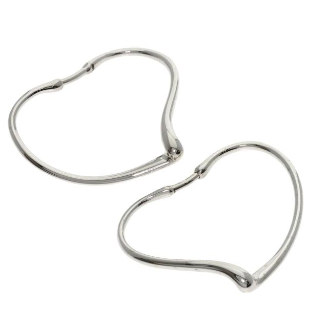 ティファニー TIFFANY&amp;Co.  オープンハート フープ  ピアス シルバー レディース  中古_1