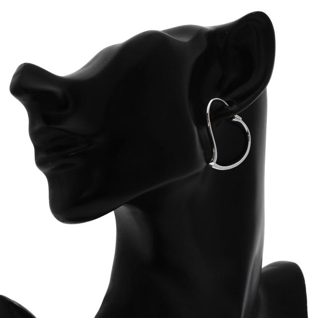 ティファニー TIFFANY&amp;Co.  オープンハート フープ  ピアス シルバー レディース  中古_5