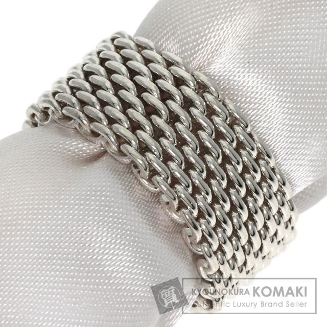 ティファニー TIFFANY&amp;Co.  サマセットメッシュ  リング・指輪 シルバー レディース  中古