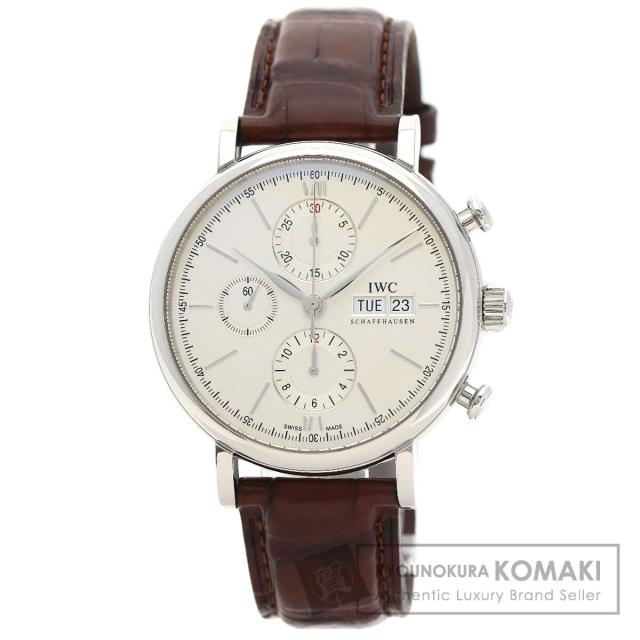 アイダブリューシー IWC IW391027 ポートフィノ クロノグラフ 腕時計 ステンレススチール 中古