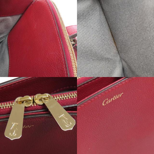 カルティエ CARTIER 2WAY ハンドバッグ カーフ レディース 中古