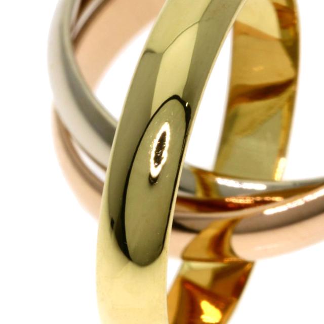 得価，本物保証 Cartierカルティエ トリニティリング 51 K18