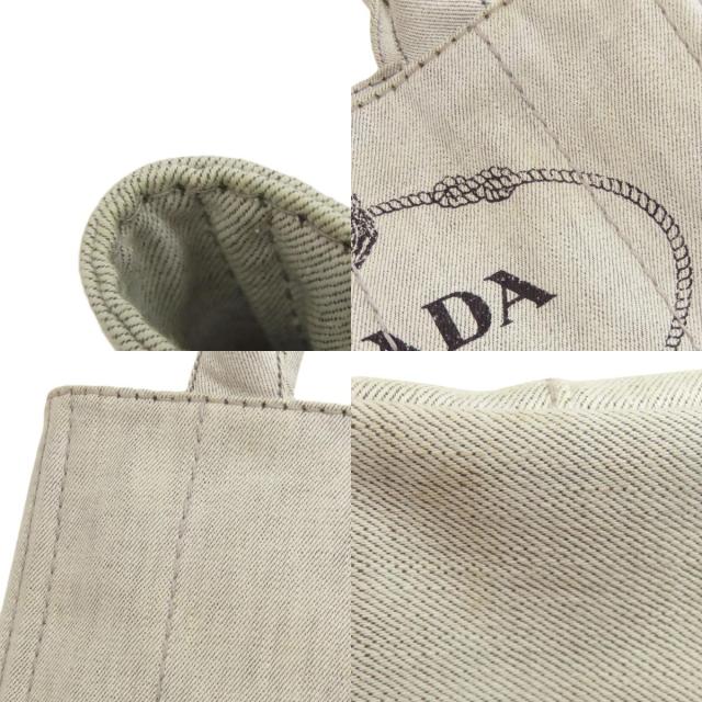 プラダ PRADA カナパミニ 2WAY ハンドバッグ デニム レディース 中古_7
