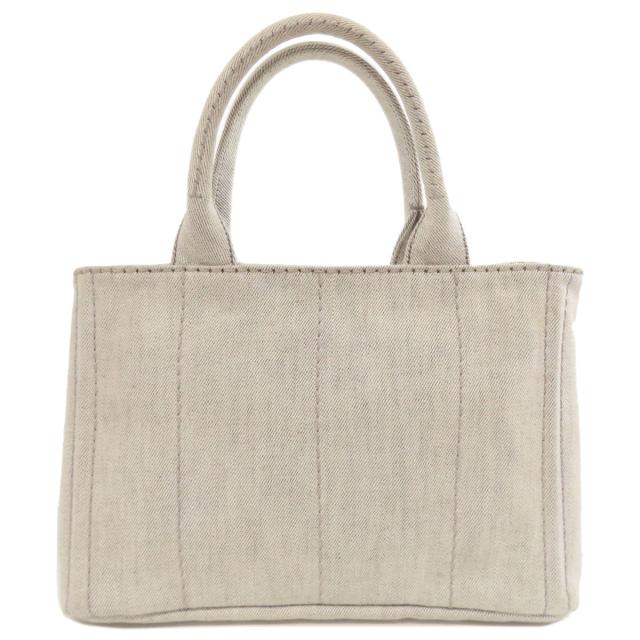 プラダ PRADA カナパミニ 2WAY ハンドバッグ デニム レディース 中古_2