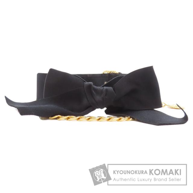 シャネル CHANEL  リボン  ベルト サテン メンズ  中古