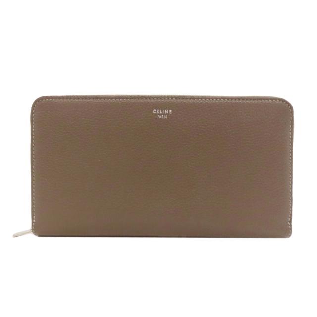 セリーヌ CELINE ロゴ 長財布（小銭入れあり） カーフ レディース 中古_1