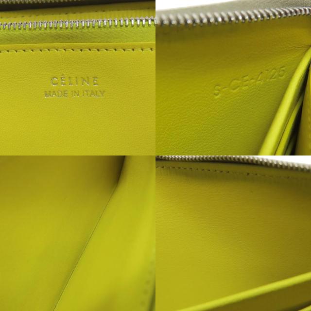セリーヌ CELINE ロゴ 長財布（小銭入れあり） カーフ レディース 中古_6