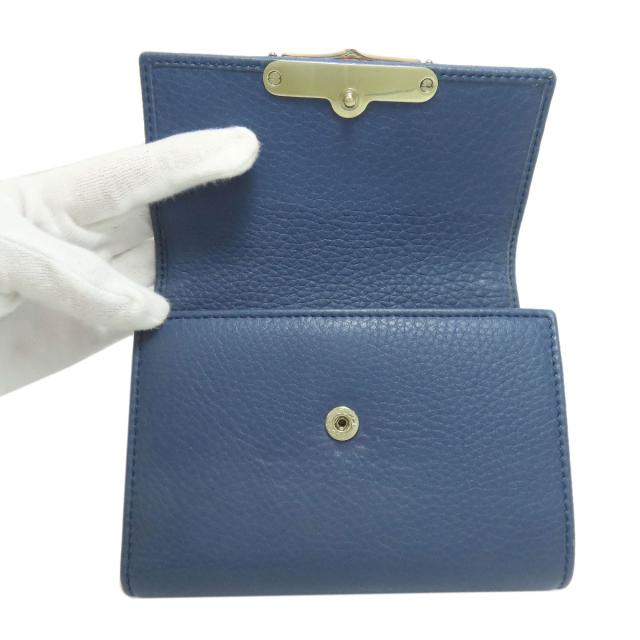 グッチ GUCCI 257017 バンブー 二つ折り財布（小銭入れあり） カーフ レディース 中古_4