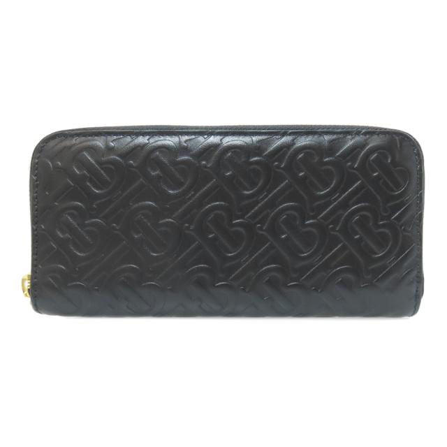 バーバリー BURBERRY ロゴ 長財布（小銭入れあり） レザー レディース 中古