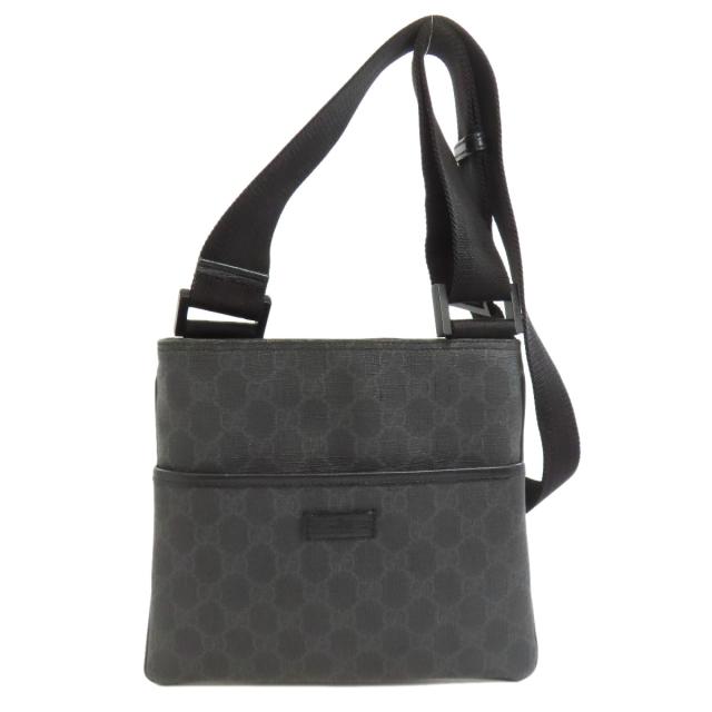 グッチ GUCCI 162905 ロングショルダー GGスプリーム ショルダーバッグ PVC レディース 中古_1