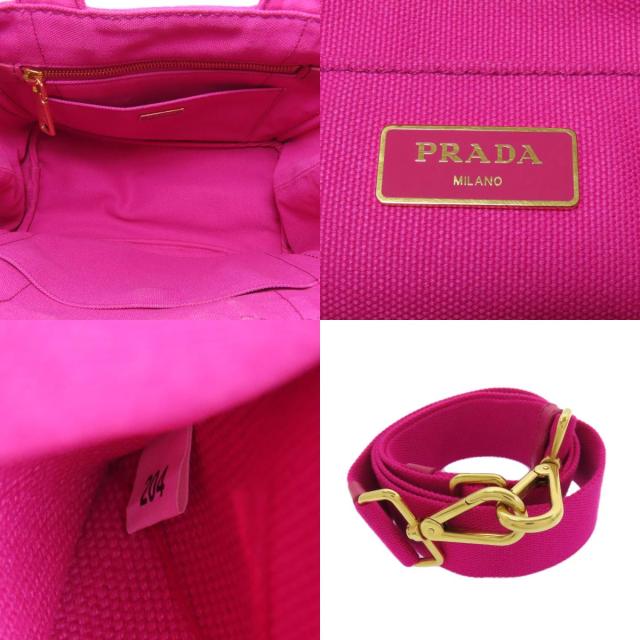 プラダ PRADA  カナパミニ 2WAY  ハンドバッグ キャンバス レディース  中古_5