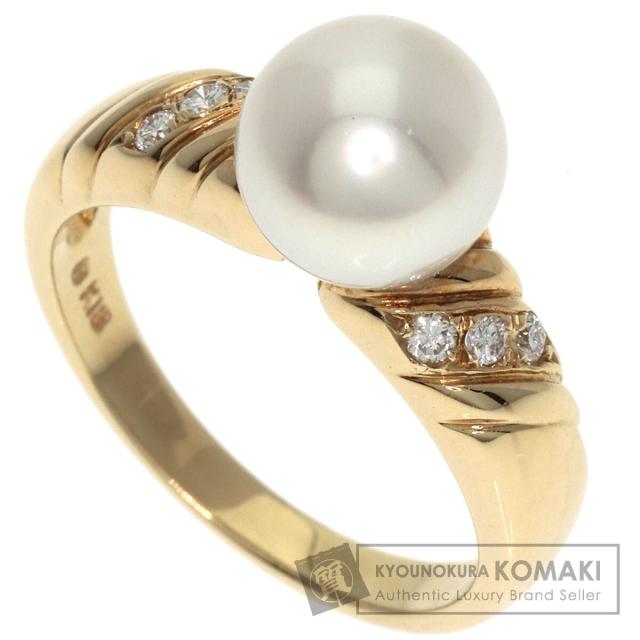 ミキモト MIKIMOTO アコヤパール 真珠 ダイヤモンド リング