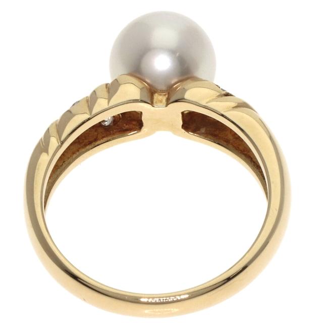 ミキモト MIKIMOTO アコヤパール 真珠 ダイヤモンド リング