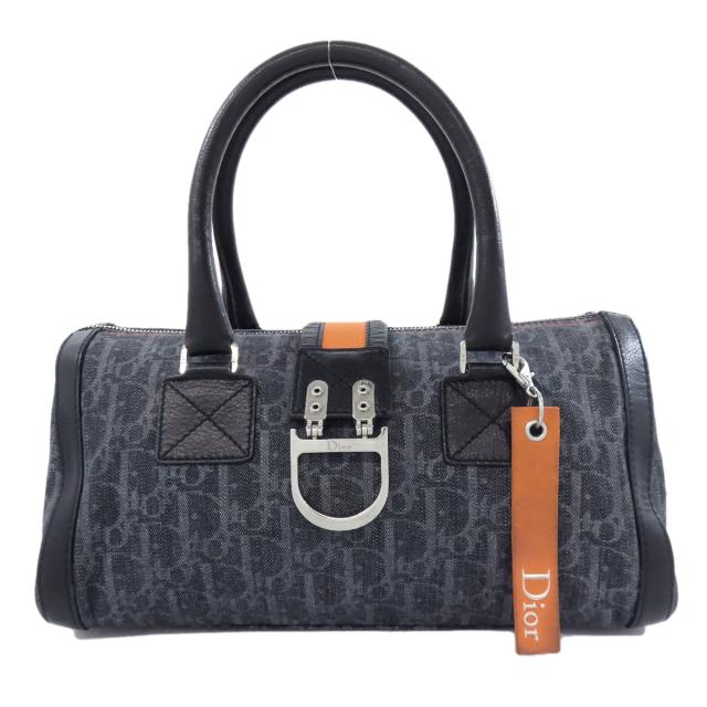 クリスチャンディオール CHRISTIAN DIOR トロッター柄 ハンドバッグ キャンバス レディース 中古_1