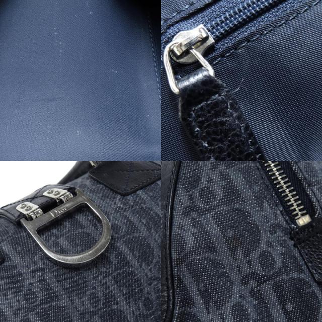 クリスチャンディオール CHRISTIAN DIOR トロッター柄 ハンドバッグ キャンバス レディース 中古_5