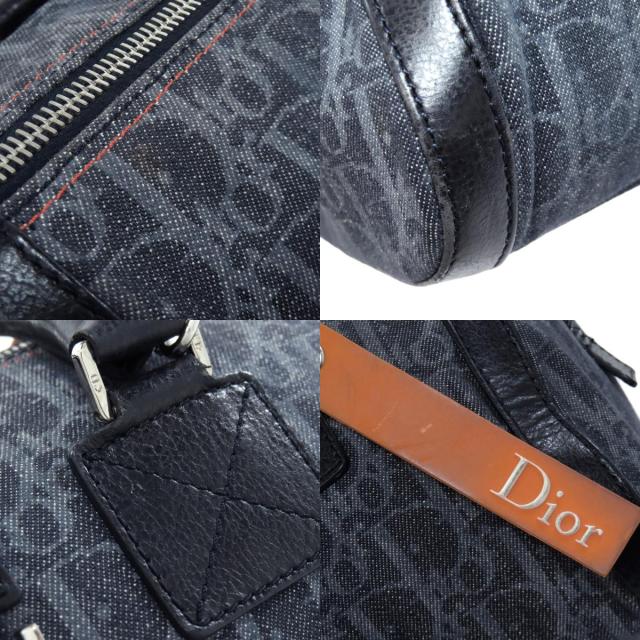 クリスチャンディオール CHRISTIAN DIOR トロッター柄 ハンドバッグ キャンバス レディース 中古_6