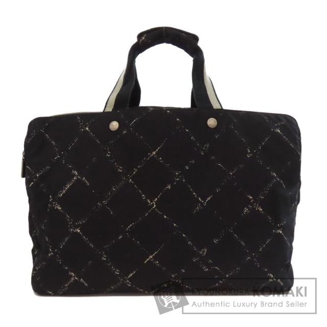 シャネル CHANEL  トラベルライン  ボストンバッグ ナイロン素材 レディース  中古