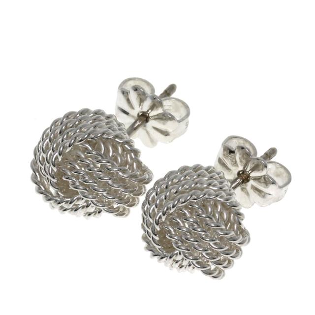 ティファニー TIFFANY&Co. サマセットメッシュ ボール ピアス シルバー レディース 中古_1