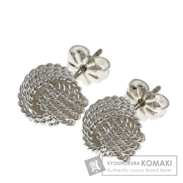 ティファニー TIFFANY&Co. サマセットメッシュ ボール ピアス シルバー レディース 中古