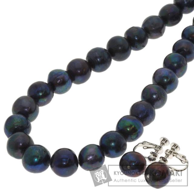 セレクトジュエリー SELECT JEWELRY  パール 真珠  イヤリング 2点セット 染め  ネックレス 中古