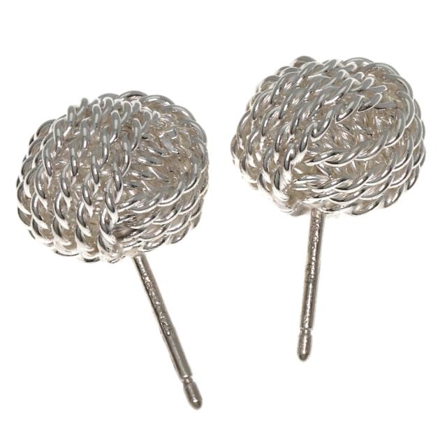 ティファニー TIFFANY&Co. サマセット メッシュ ボール ピアス シルバー レディース 中古_3