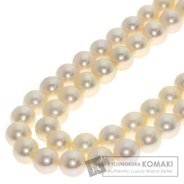 セレクトジュエリー SELECT JEWELRY アコヤパール 真珠 2連 ネックレス シルバー 中古