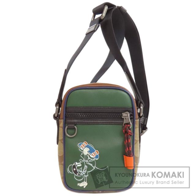 コーチ COACH C0821  ミッキーコラボ  ショルダーバッグ レザー レディース  中古