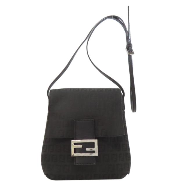 フェンディ FENDI ズッカ柄 ショルダーバッグ キャンバス レディース 中古_1