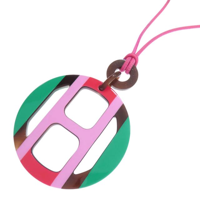 エルメス Hエキップ ネックレス バッファローホーン